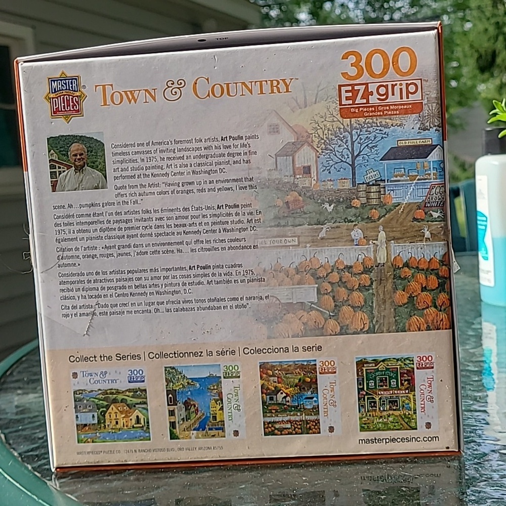 MasterPieces Town & Country Puzzle Autumn Morning Art Poulin 300 Pieces EZ Grip - Picture 5 of 11